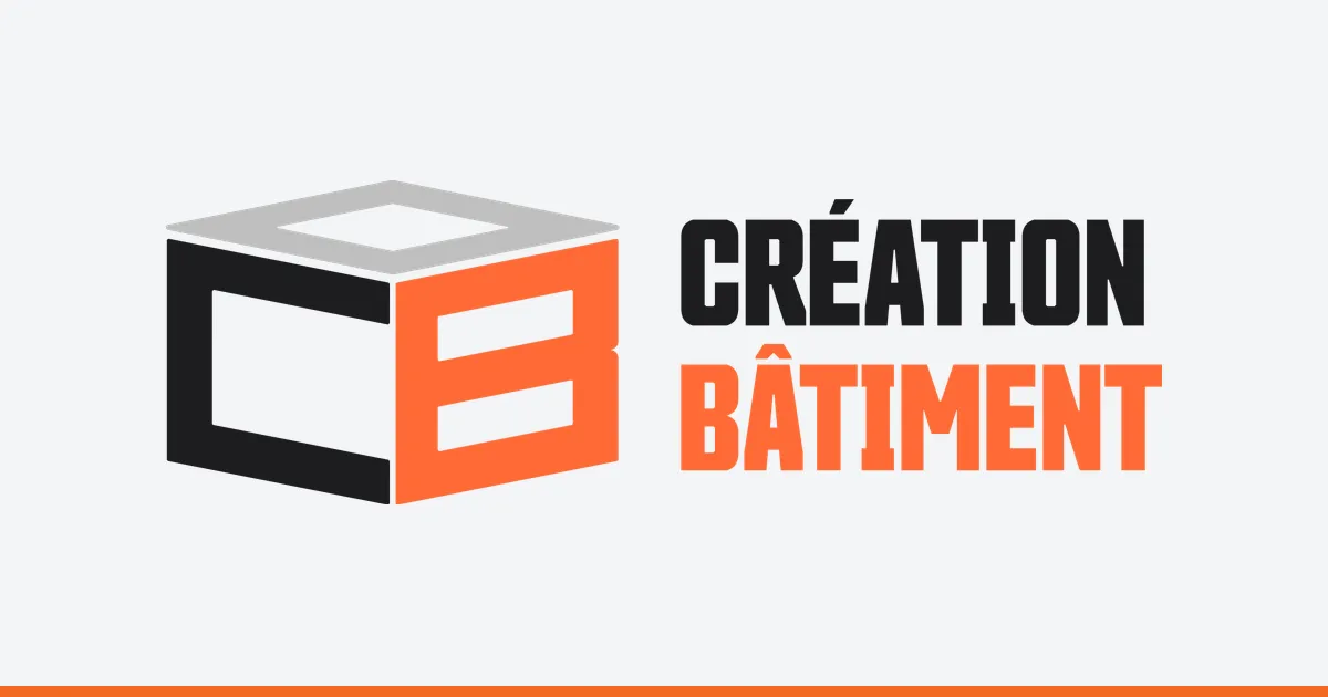 Logo de la marque Création Bâtiment, développée de A à Z par EOC Consulting.